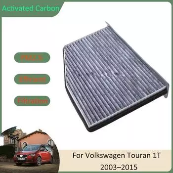 Фильтр кондиционера для Volkswagen VW Touran 1T MK1 2003~2015 2006 2008 2009 2011 2013 1K1819653A активированный уголь автозапчасти