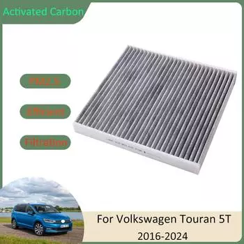 Фильтр кондиционера для Volkswagen VW Touran 5T MK2 2016 2017 2018 2019 2020 2024 2024 2024 2024 5Q0819653 Автоаксессуары