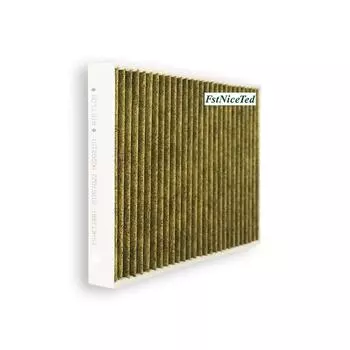 Фильтр кондиционера из нетканого материала с активированным углем желтого цвета применяется к Range Rover Evoque Volvo S60 OE 30767022 Air Filter