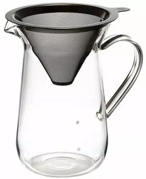 Фильтр-конус из титана и сервер C761GY Coffee Metal Filter