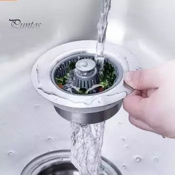 Фильтр-корзина для мойки из нержавеющей стали, устойчивая к коррозии, предотвращает засоры, предотвращает протечки, пробка для кухонной мойки