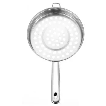 Фильтр-ложка с большим отверстием для холодной креветки, дуршлаг для маленьких макаронных изделий, китайское сито из нержавеющей стали с большой сеткой 28.5X20.5X3.5CM