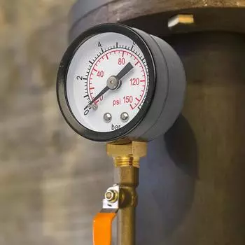 Фильтр-манометр, подходящий для проверки давления воды в пневматических системах, циферблат 40 мм, резьба 1/8 NPT, нержавеющая сталь A