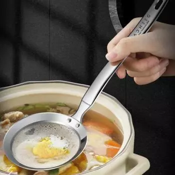 Фильтр Масляная ложка Экологически чистая простая операция Легкий полезный суп Жироотделитель ковш Скиммер для дома 9cm