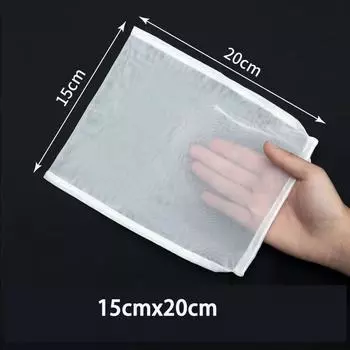 Фильтр-мешок для соевого молока и вина, мешок для орехового молока, чай, кофе, масло, фильтр для йогурта, сетка, кухонная еда, многоразовые нейлоновые фильтр-мешки, сетчатый фильтр 1PC