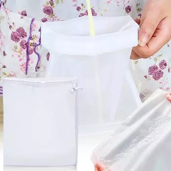 Фильтр-мешок для соевого молока и вина, мешок для орехового молока, чай, кофе, масло, фильтр для йогурта, сетчатый сетчатый многоразовый нейлоновый фильтр-мешок, ситечко для пищевых продуктов A