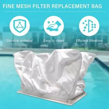 Фильтр-мешок для тонкого ила для очистки бассейна, моющийся, многоразовый, из полиэстера, для бассейна, песчаный, иловый, для Aquabot 8111 8101