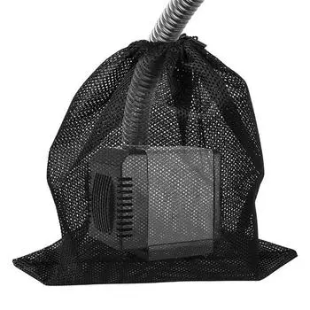 Фильтр-мешок для водяного насоса, изоляционный мешок для насоса, устойчивый к разрывам, с завязкой, многоразовый протектор насоса для пруда, берега реки