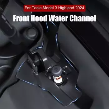 Фильтр переднего багажника для Tesla Highland 2024, антизасоряющий водонаправляющий решетчатый канал, водоотводной короб, фильтр для мусора