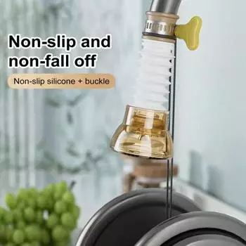 Фильтр-расширитель для крана, вращение на 360 градусов, смеситель для мытья лица, овощей и фруктов, насадка для душа, брызгозащищенная ванная комната, кухонная раковина, кран-распылитель, фильтр светло-желтого