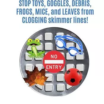 Фильтр-решетка для бассейна Yousheng, простая установка, корзина Buddy, защищает линию насоса от мусора, решетка для фильтра, аксессуар для бассейна серебряный