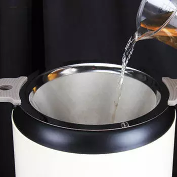 Фильтр-ситечко из нержавеющей стали 304, кружки для супа, многоразовый чайник для кофе