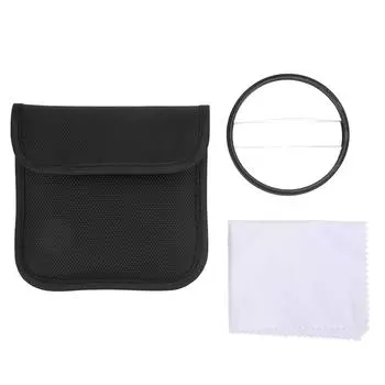 Фильтр спецэффектов камеры Двойной полумесяц Стекло Раздельный диоптрийный фильтр Размытие переднего плана