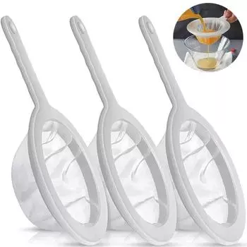 Фильтр тонкой очистки из нейлона 100/200/400 ячеек, сетка, сито, ложка, сито, соевое молоко, сок, кофе, чай, фильтр для кухни, дуршлаг