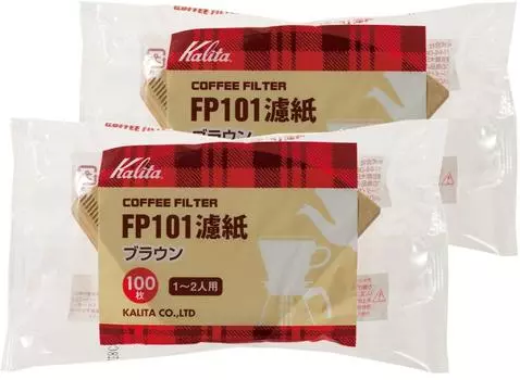 Фильтр-трапеция из кофейной бумаги Kalita, которая выделяет для фильтра FP101 200 листов x Коричневый кофе Sixtieth Respect for the Aged, 1-2 человека, коричневый