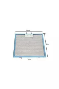 Фильтр вытяжки 266x300 мм Жировой фильтр кухонной вытяжки Кухонная вытяжка Вентиляция Алюминиевый аспиратор 26,6 X 30 см