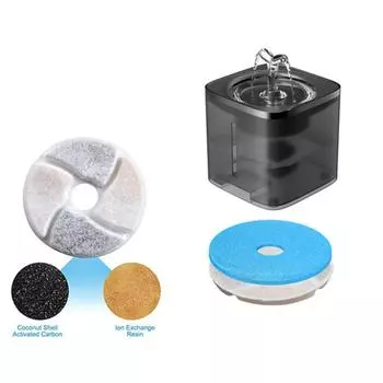 Фильтрующий элемент для очистки смолы с активированным углем LUOM для фонтана для дозатора воды для домашних животных 070 models
