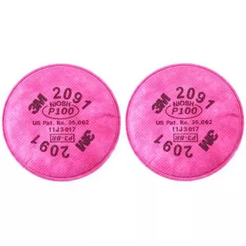 Фильтрующий материал 3M 2091 1 пара розовый 2091 OHSP