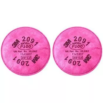 Фильтрующий материал 3M 2091 1 пара розовый 2091 OHSP