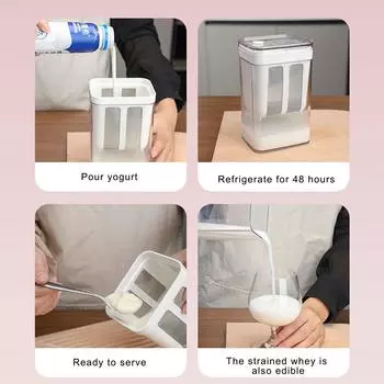 Фильтры для йогурта с мелкой сеткой Фильтр-сепаратор для йогурта Фильтры для пищевых продуктов Многоразовый фильтр для молока Сепаратор для сыра и влаги A