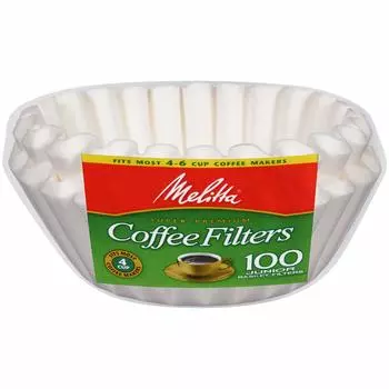 Фильтры для кофе Melitta Basket White to Filters (4 6-чашка) 100-Счет