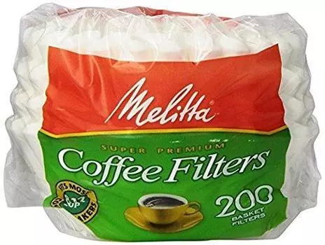Фильтры для кофе Melitta Basket White to Filters (8 12-чашка) 200-Количество [предмет]