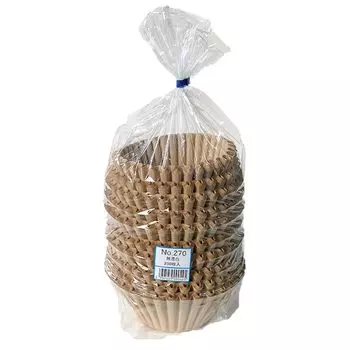 Фильтры для кофе Strix Design неотбеленные, 250 листов, неотбеленные, коричневые, 27 см, для коммерческого использования № 270 SG-058