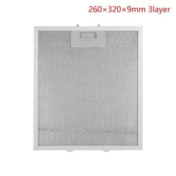 Фильтры для кухонных вытяжек Фильтр для вытяжек с металлической сеткой Кухонные вытяжки Масляный фильтр Аксессуары для кухонных вытяжек Маслоотделительная пластина из алюминия as the picture