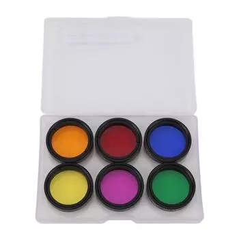 Фильтры для телескопа 6 в 1 1,25-дюймовый совместимый телескоп Лунный фильтр для 1,25-дюймового телескопа