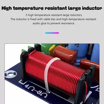 Фильтры кроссовера стерео аудио Hifi Circuit Treble Medium Bass 3-полосный 250 Вт 850 Гц/5200 Гц делитель частоты Diy Speaker Filter Onesize