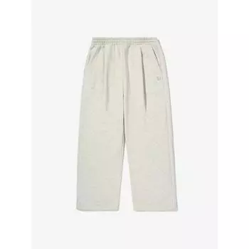 Fila Brushed Small Logo Wide Pants OATMEAL MELANGE/080