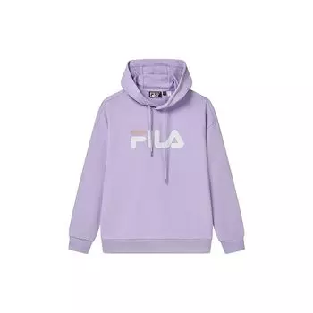 Fila Casual Loose Classic Logo Hoodie Unisex Tops Lavender F51U238298F-PR