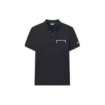 FILA Casual Sports Breathable Short Sleeve Polo Shirt Men Tops Navy-Blue F11M028128G-NV