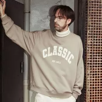 Fila Fila Classic Brushed Sweatshirt Fe2poe5105x Lbr LIGHT BROWN/105