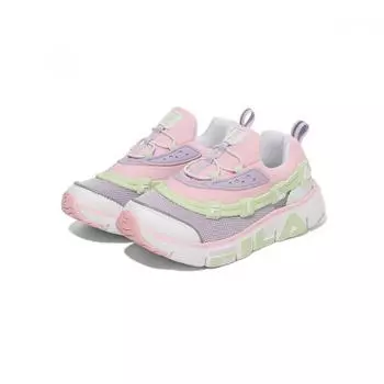 Fila Fila Kids Декорированные полусетчатые кроссовки розового и фиолетового цвета 220