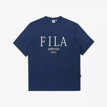 Fila Heritage Serife Logo Loose Fit Short Sleeve Tee Fe2rsd5111x Gbl GREYBLUE/085