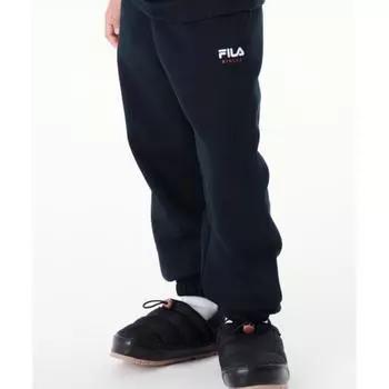 Fila Kids Brushed Half Sleeve Sweatshirt Set Bottoms Fk2fpg4402xblk BLACK/110