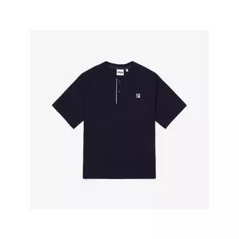 [fila Kids] Функциональная футболка с вырезом хенли Fk2rsf2202x Did q0zFk2rsf2202xDid DARKINDIGO/120