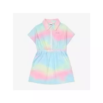 [fila Kids] Girls Tie Dying Dress Fk2opf2104f Epk q0zFk2opf2104fEpk PALEPINK/145