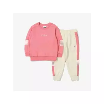 [fila Kids] Kids 5 Line Set Fk2fse3101x Sup q0zFk2fse3101xSup SUGARPINK/100
