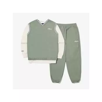 [fila Kids] Комплект из 3-х тканых жилетов, верх и низ Fk2fsg3101x Gov q0zFk2fsg3101xGov GREENOLIVE/100