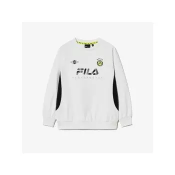 [fila Kids] Pf Color Brushed Sweatshirt Fk2pog4302m Owh q0zFk2pog4302mOwh OFFWHITE/130