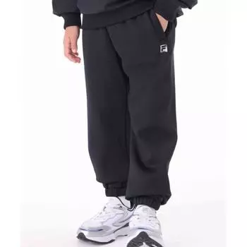 Fila Kids Pf свободный крой эластичные спортивные брюки с начесом Fk2fpg4301mblk BLACK/130