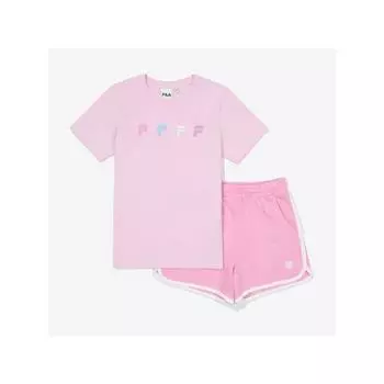 [fila Kids] Шорты с рисунком «Улыбка для девочек» Fk2fsf2201f Epk q0zFk2fsf2201fEpk PALEPINK/100