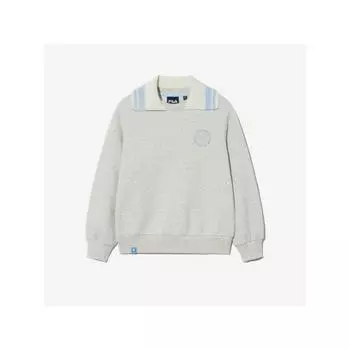 [fila Kids] Striped Shawneck Sweatshirt Fk2pog4403f Cmy q0zFk2pog4403fCmy CREAMMELANGE/120