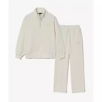 Fila Kids Velour Ribbed Crop Top And Bottom Set Fk2fsg4102fpba PALEBANANA/120