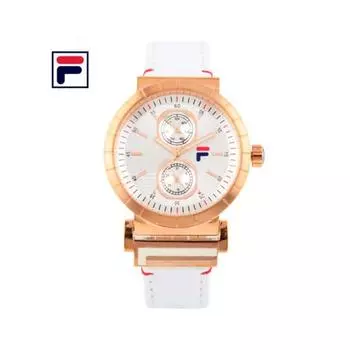 Fila Men S Leather Band Watch Fat 38 005 003