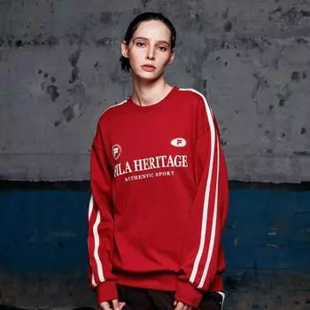 Fila New Heritage Logo Point Sweatshirt Fe2pof6101x Prd POPPY RED/095