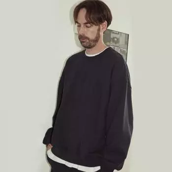 Fila Pigment Dying Brushed Sweatshirt Fe2poe5109x Nay NAVY/090