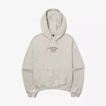 Fila Полукроп-толстовка с капюшоном и маленьким логотипом Fs2pog3153f Otm OATMEAL MELANGE/W85